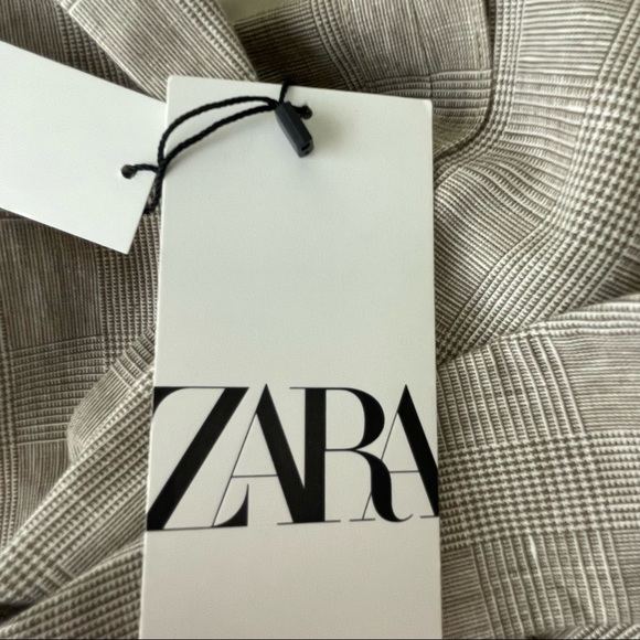 ZARA MEN’S LINEN BLEND SUIT JACKET IN RELAXED FIT TAN BROWN LARGE - Picture 3 of 14